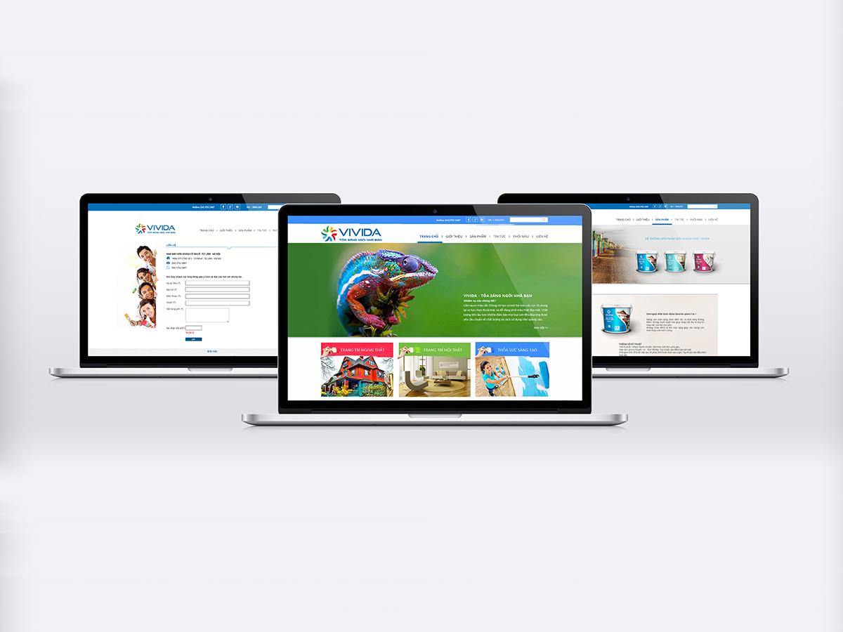 VIVIDA - Sáng tạo tên thương hiệu và thiết kế logo nhận diện thương hiệu sơn VIVIDA